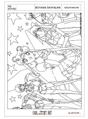 Sailor Moon boyama sayfaları